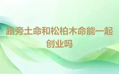 路旁土命和松柏木命能一起创业吗