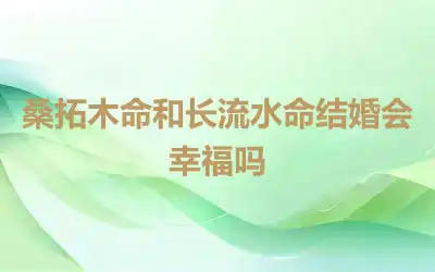 桑拓木命和长流水命结婚会幸福吗